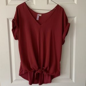 Francesca's Front Tie Shirt